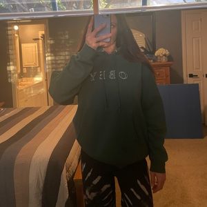 OBEY army green hoodie
